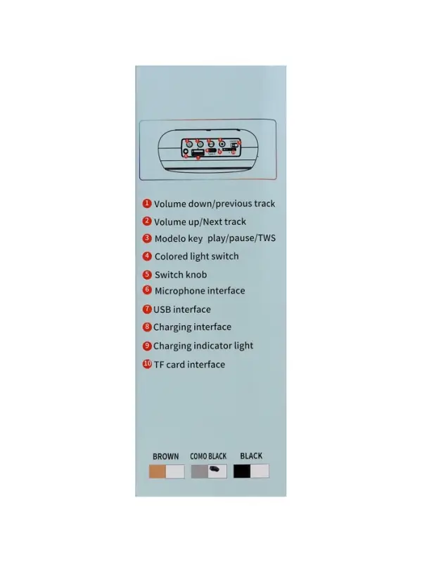 Портативная колонка - сумка LAB-85, 10 Вт, 2500 мАч, чёрная