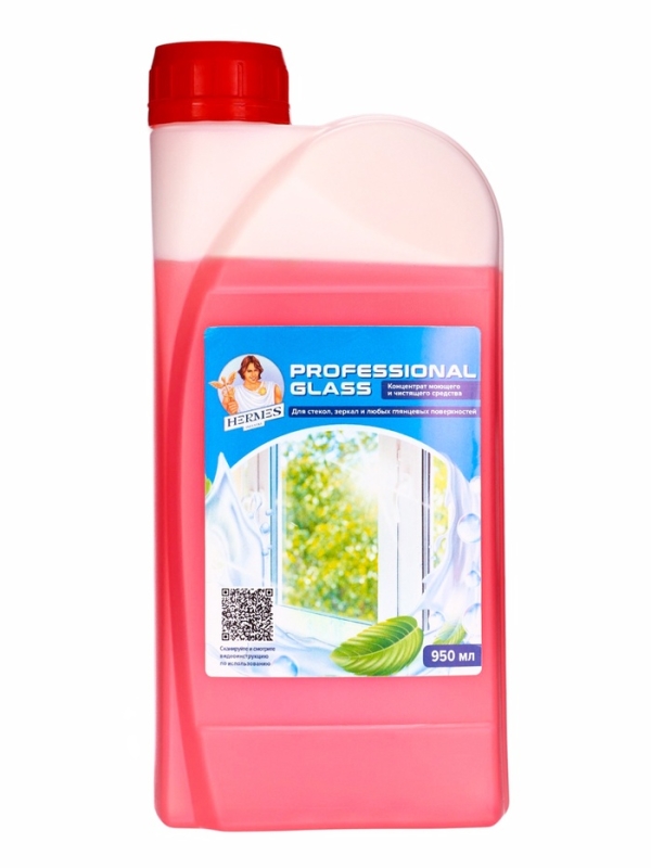 Средство для очистки стекол и зеркал HERMES INDUSTRY аромат Барбариса, концентрат, 950 мл