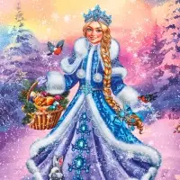 Пакет подарочный новогодний ламинированный, &laquo;Снегурочка ждет Деда Мороза&raquo; , 18&times;10&times;22.3 см