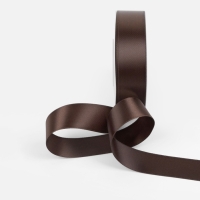 Лента атласная двухсторонняя №0850 25мм*25&plusmn;1м орехово-коричневый TR