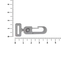 Застежка-карабин Сarabine, S, серый
