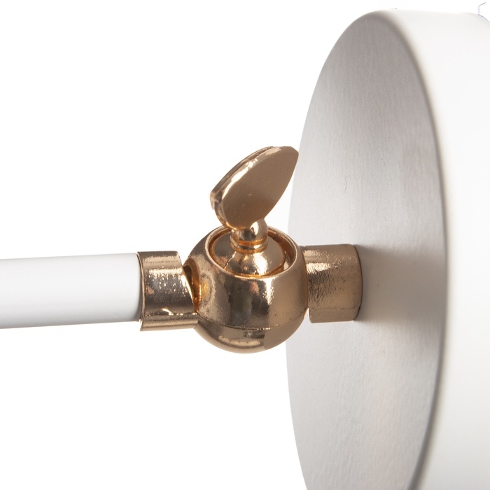 Бра "Селена" Е27 40Вт бело-золотой 14х14х11 см