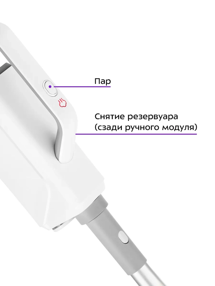 Паровая швабра "2 в 1" с насадками КТ-3942 - 1500 Вт