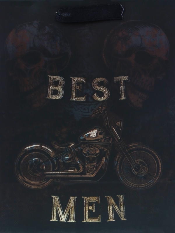 Пакет подарочный вертикальный &laquo;Best man&raquo;, MS 18 х 23 х10 см