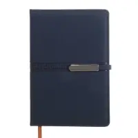 Ежедневник недатированный формат А5, с хлястиком, 112л, линия, пвх, Узор Синий