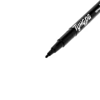 Маркер строительный ТУНДРА, перманентный, двухсторонний, черный, 1-1.5 мм