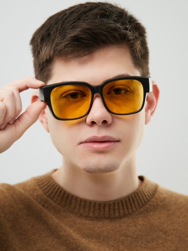 Очки для водителя, антиблик, антифары, uv 380, ширина 14.3 см, дужка 15.4 см