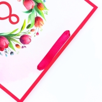 Пакет подарочный ламинированный вертикальный &laquo;Праздничный венок&raquo;, M 26 &times; 32 &times; 12 см