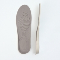 Стельки для обуви, спортивные, универсальные, амортизирующие, дышащие, р-р RU до 46 (р-р Пр-ля до 46), 29 см, пара, цвет серый