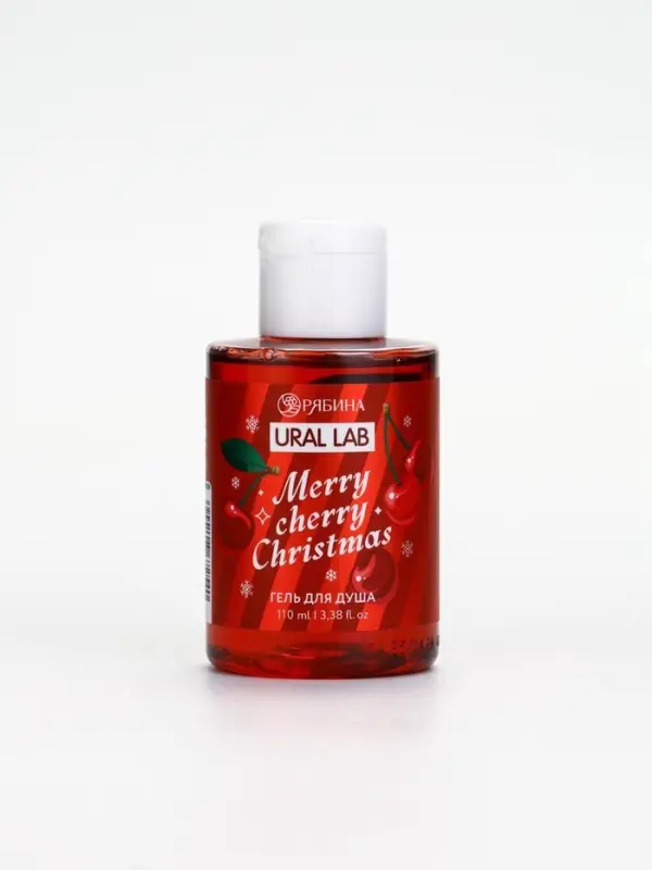 Ural Lab Winter Melody Гель для душа, 110 мл, Merry cherry Christmas, вишня