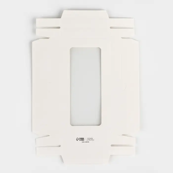 Коробка для шоколада &laquo;Молочная&raquo;, с окном, 9,4 х 1.7 х 18.4 см