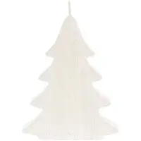 Свеча Kniteam, елка, белая