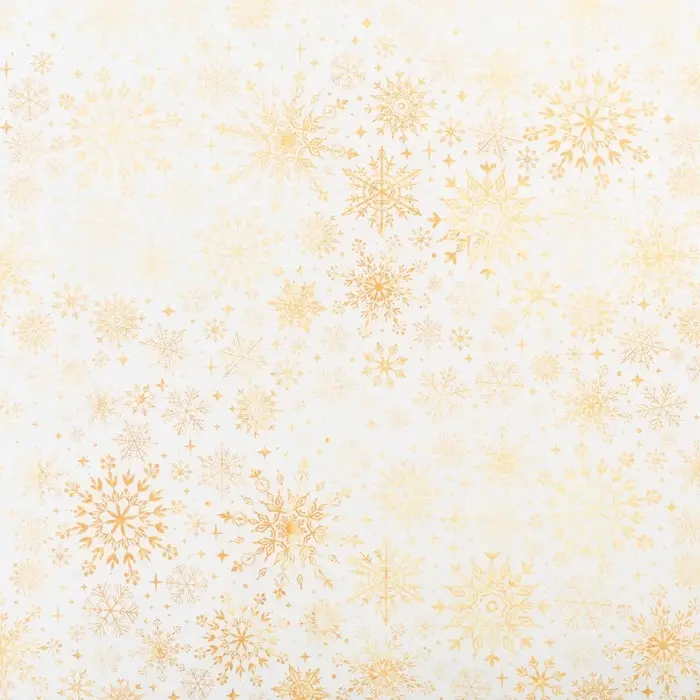 Упаковочная бумага на новый год крафтовая &laquo;Белое золото&raquo;, 70&times;100 см