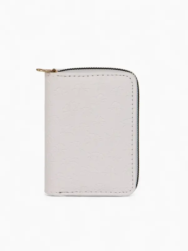 Кошелек жен 07-01-01 Июнь2526, 13*2*9 см, 2 отд+отд/молн, д/карт, белый