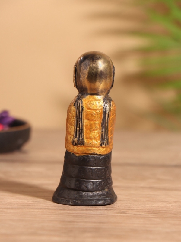 Сувенир бронза "Монах" 4х5х9 см