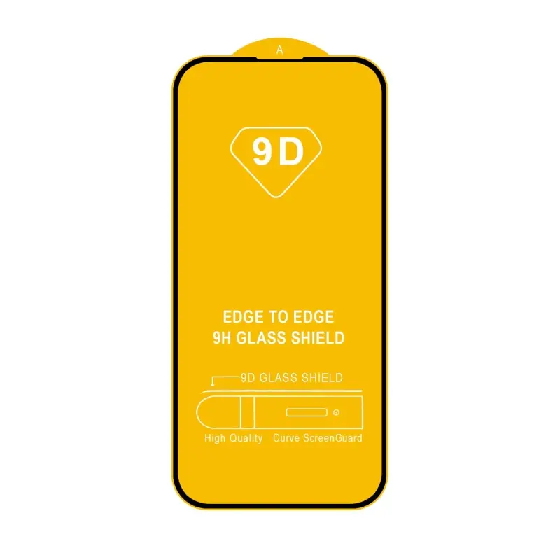 Защитное стекло iPh 14 Pro с рамкой 9H Full Glue без упаковки (25 шт./уп.)