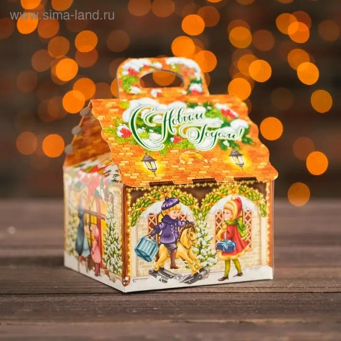 Подарочная коробка &laquo;Домик малый &raquo;Очарование", 12&times;12&times;16.8 см