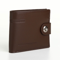 Портмоне мужское на магните, отдел для карт, монет, цвет коричневый