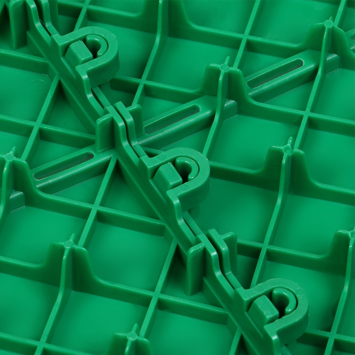 Модульное покрытие, 30 &times; 30 см, пластик, зелёное, 1 шт.