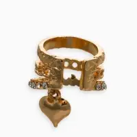 Кафф &laquo;Стиль&raquo; сердце, стеганое, белые в золоте