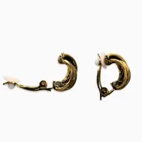 Клипсы "Винтаж" узел, цвет чернёное золото