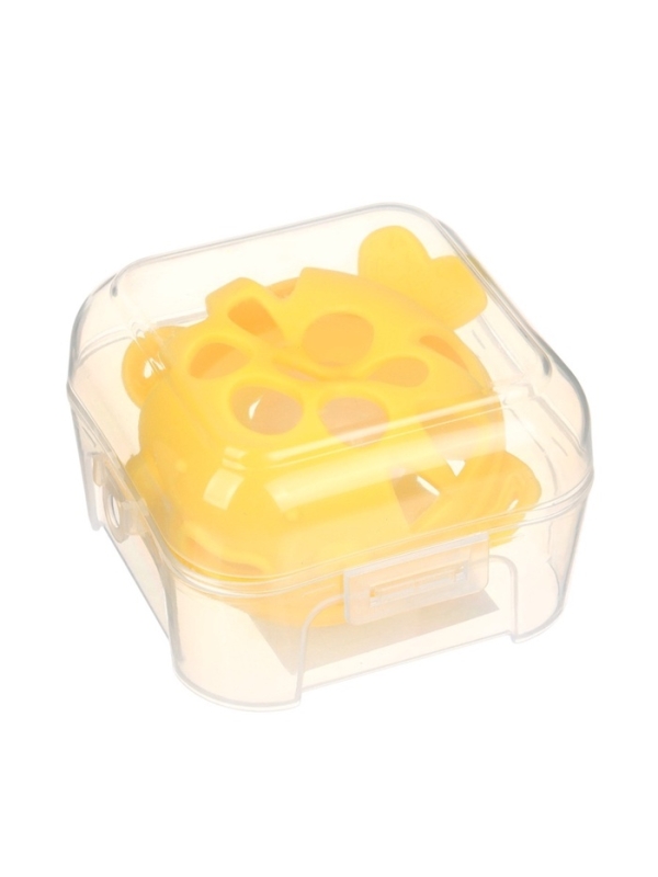 Прорезыватель силиконовый для зубов с погремушкой Крошка Я &laquo;Рыбка&raquo;, в кейсе, желтый