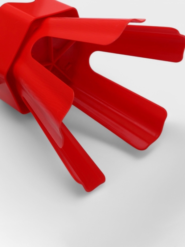 Башня пивная Tavimo, 3 л, ёмкость для льда, подсветка, пластик, красный