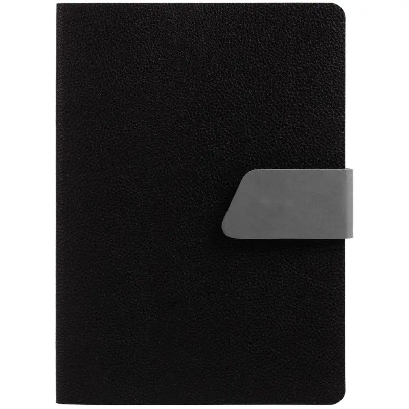 Ежедневник Boom, недатированный, черный с серым