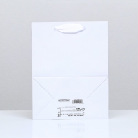 Пакет ламинированный &laquo;Белый&raquo;, 18 х 23 х 10 см