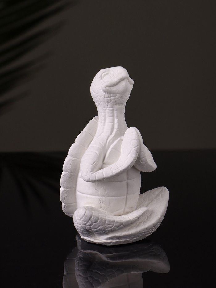 Фигура "Черепаха в  позе лотоса" 8х6 см, натуральный