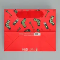 Пакет подарочный ламинированный, упаковка, &laquo;С 23 февраля&raquo;, S 15 х 12 х 5.5 см