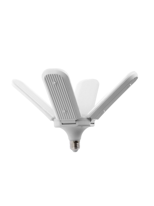 Лампа светодиодная, 40 Вт, E27, 6500K, 220 В, 4 лепестка, белый