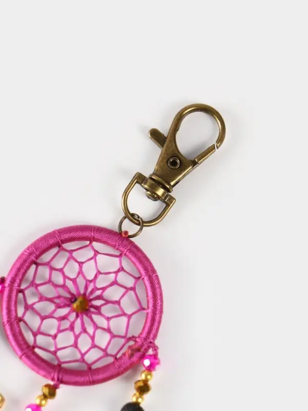 Брелок ловец снов, 17 см, фиолетовый