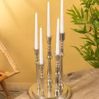 Подсвечник на 5 свечей "Изобилие" алюминий 41 см