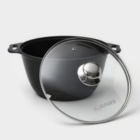 Набор кухонной посуды &laquo;Традиция №1&raquo;, антипригарное покрытие, крышка, цвет чёрный