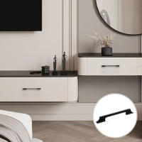 Ручка-скоба CAPPIO RSC020, алюминий, м/о 160 мм, цвет черный, 4 шт.