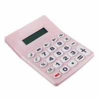 Калькулятор настольный 08-разрядный, розовый