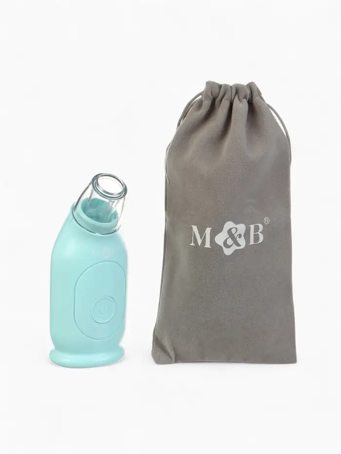 M&B Аспиратор для новорожденных электронный, назальный (набор: 2 насадки, аксес., зарядка Type-C)