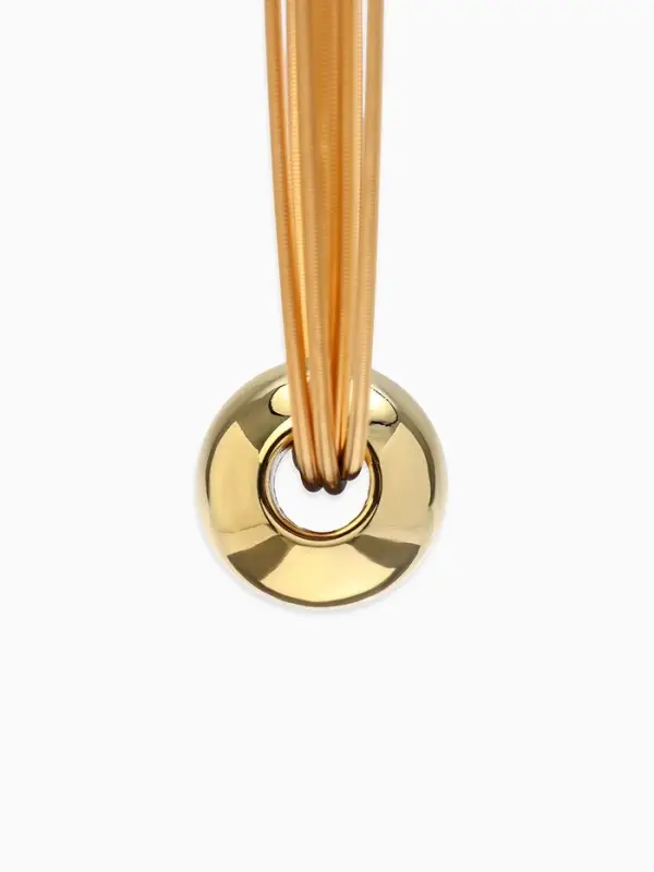 Набор 2 пред-та: колье, браслет "Бусина на нитях", цвет золото