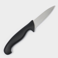 Нож овощной, лезвие 8,5 см, черная ручка