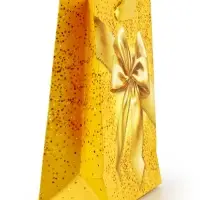 Пакет подарочный, упаковка, &laquo;Бант&raquo;, частичный лак, S 12 х 15 х 5.5 см