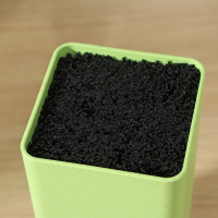 Подставка для ножей с наполнителем Доляна &laquo;Нежность&raquo;, 10&times;22 см, цвет зелёный