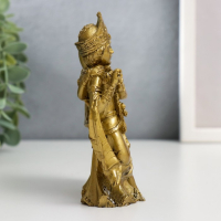 Нэцке полистоун "Радха и Кришна" под бронзу 12,5х4х9,5 см