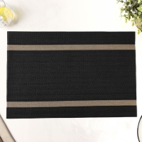 Салфетка сервировочная на стол Доляна &laquo;Рона&raquo;, 45&times;30 см, цвет чёрный