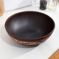 Салатник классический &laquo;Ангоб&raquo;, 1л, 6 х 18,5 х 18,5см