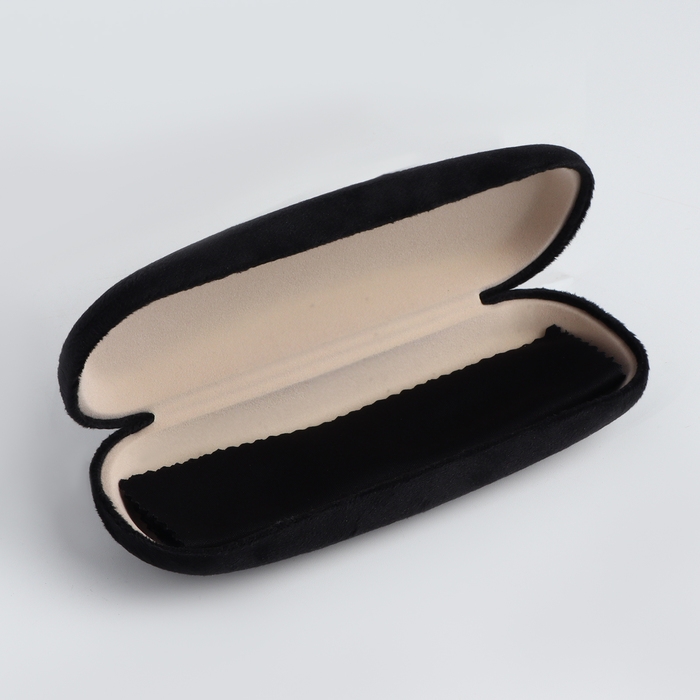 Футляр для очков на хлопушке, длина 16 см, цвет чёрный