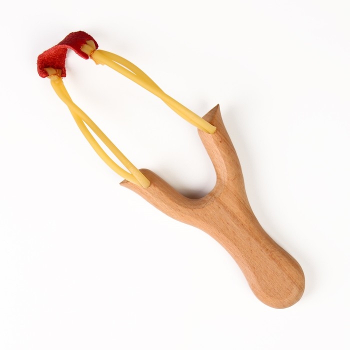 Рогатка деревянная "Детство", 15 см, коричневая