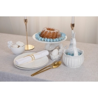 Конфетница Доляна &laquo;Зайка&raquo;, 13,3&times;21,5 см, цвет белый