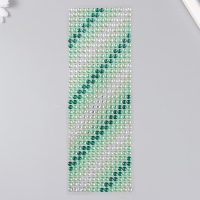 Стразы самоклеющиеся d 6 мм, зелёный