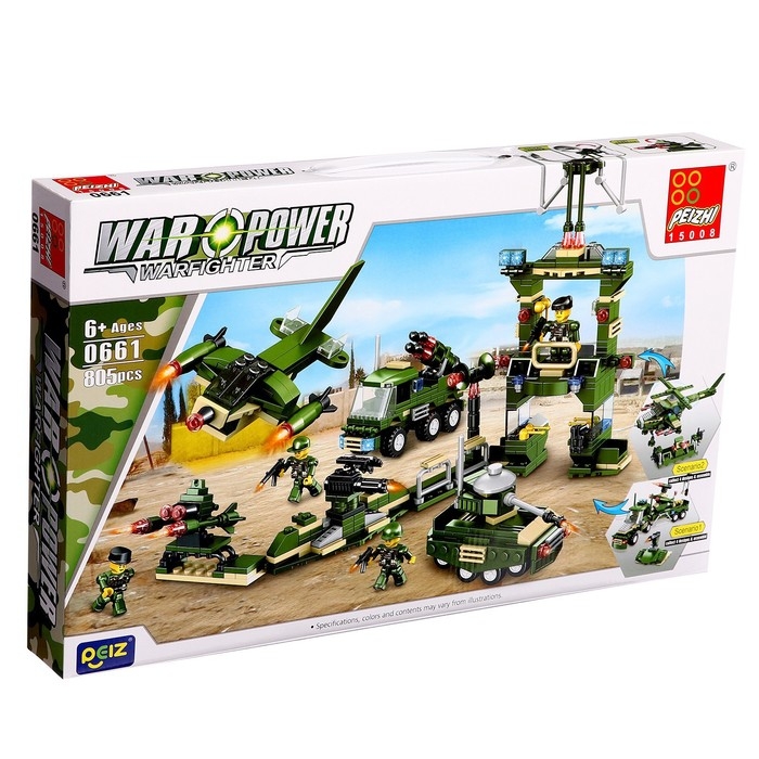 Конструктор Военные &laquo;Боевая часть&raquo;, 805 деталей